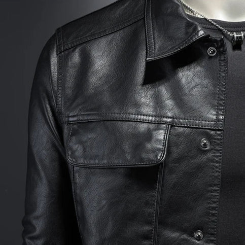 Veste en cuir Harrison Forge