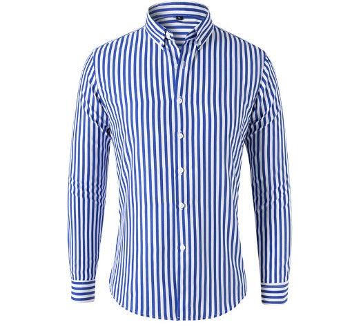 Chemise rayée pour homme en coton