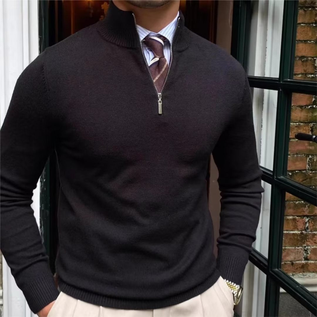 Romania Quarter Zip Sweater
