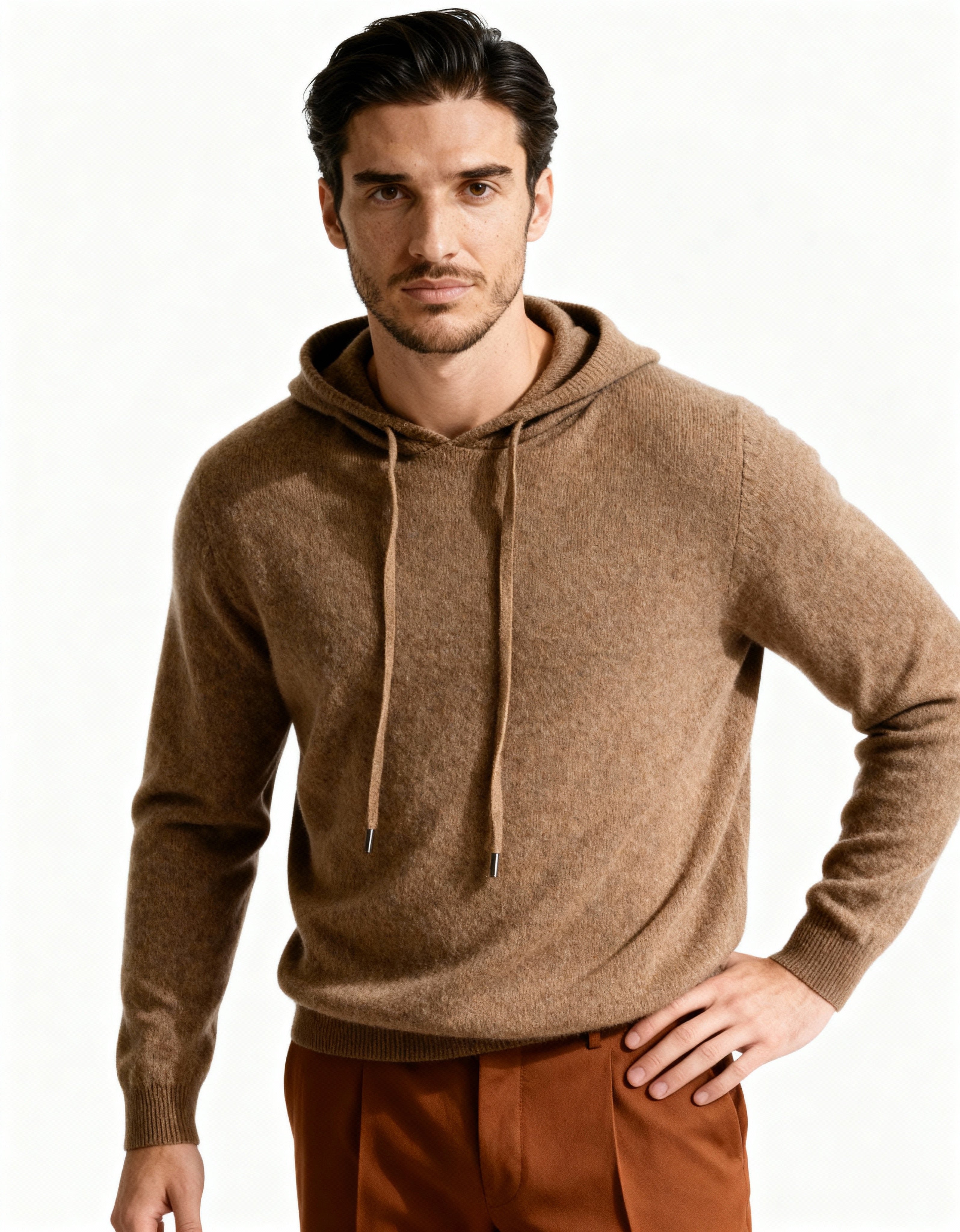 100% Kaschmir Kapuzenpullover