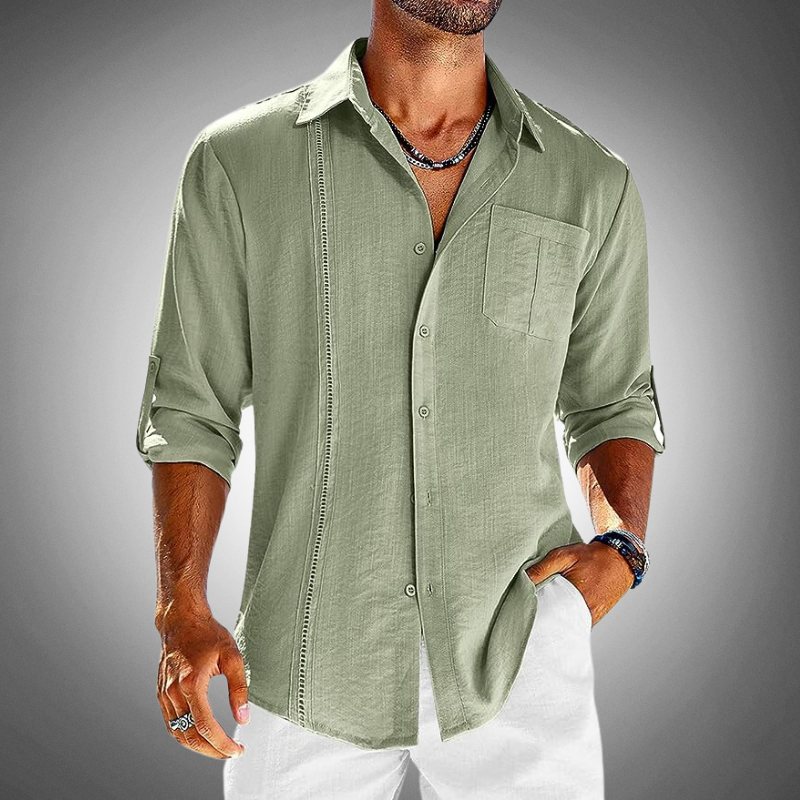 Chemise classique en popeline — manches longues