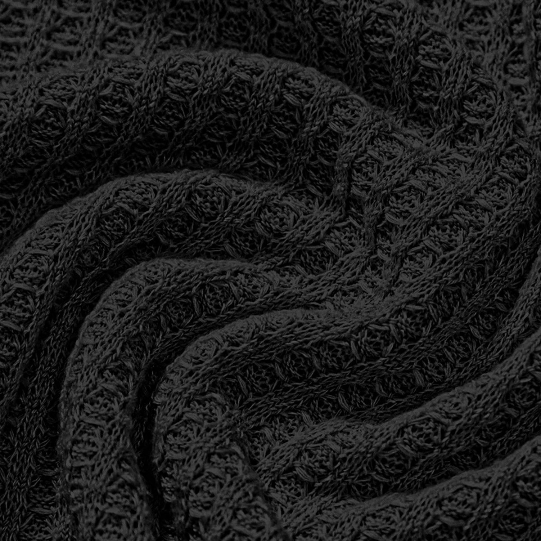 Polo côtelé en maille gaufrée