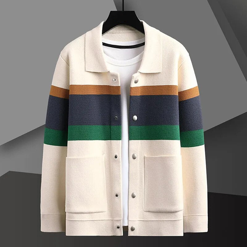Guild Jacquard Knitted Cardigan