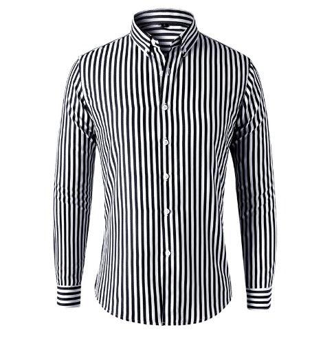 Chemise rayée pour homme en coton