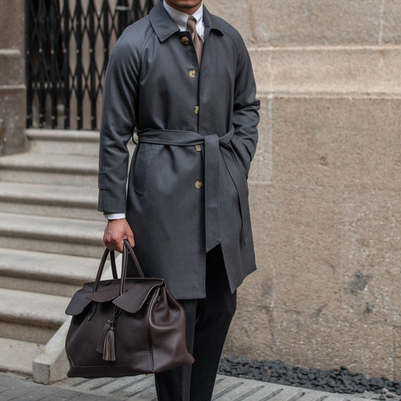 Roma taillierter Trenchcoat aus Wollmischung