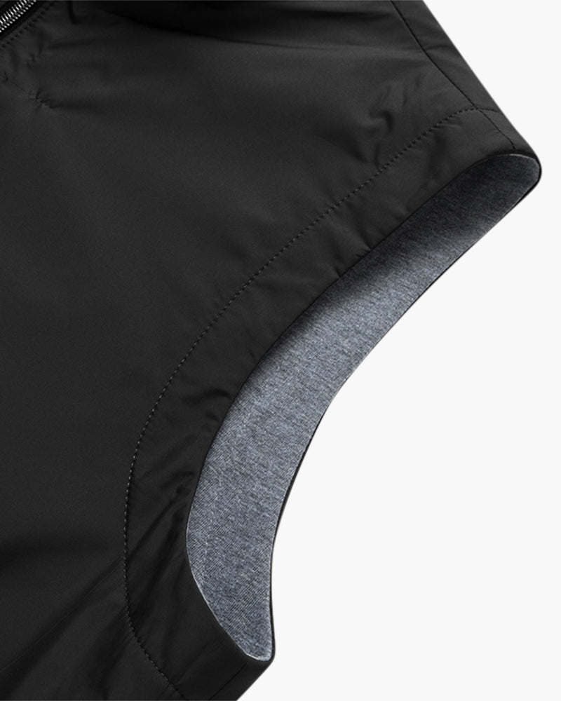 Schlanker Schnitt Fleece-Weste