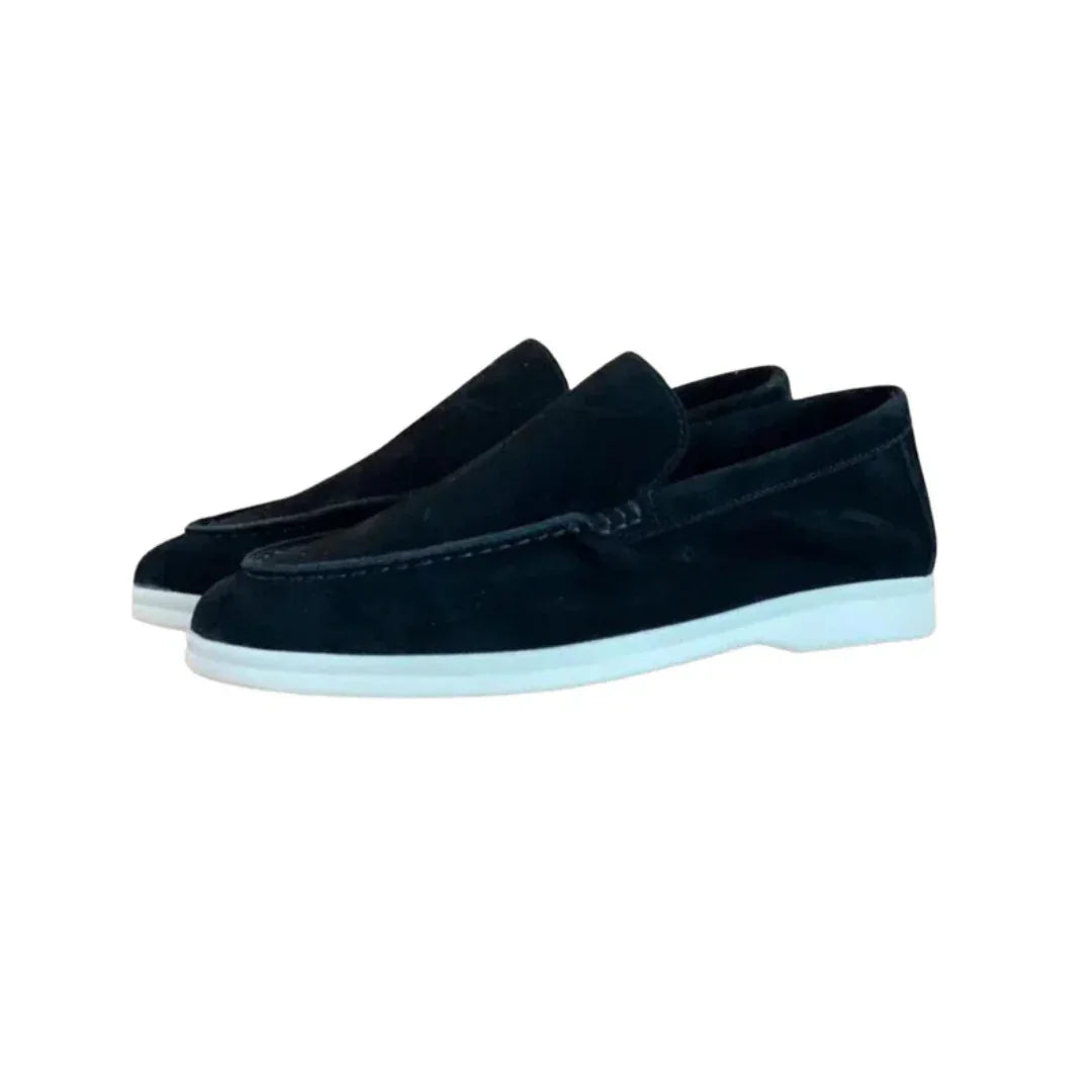 Mocassins en daim pour hommes style Old Money