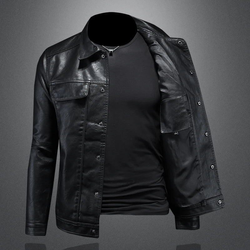 Veste en cuir Harrison Forge