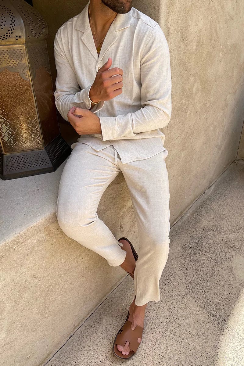 Mateo - Altes Geld Leinen Sommer Set