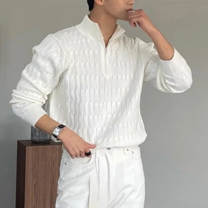 Pullover mit halbem Reißverschluss - Fayymont Co