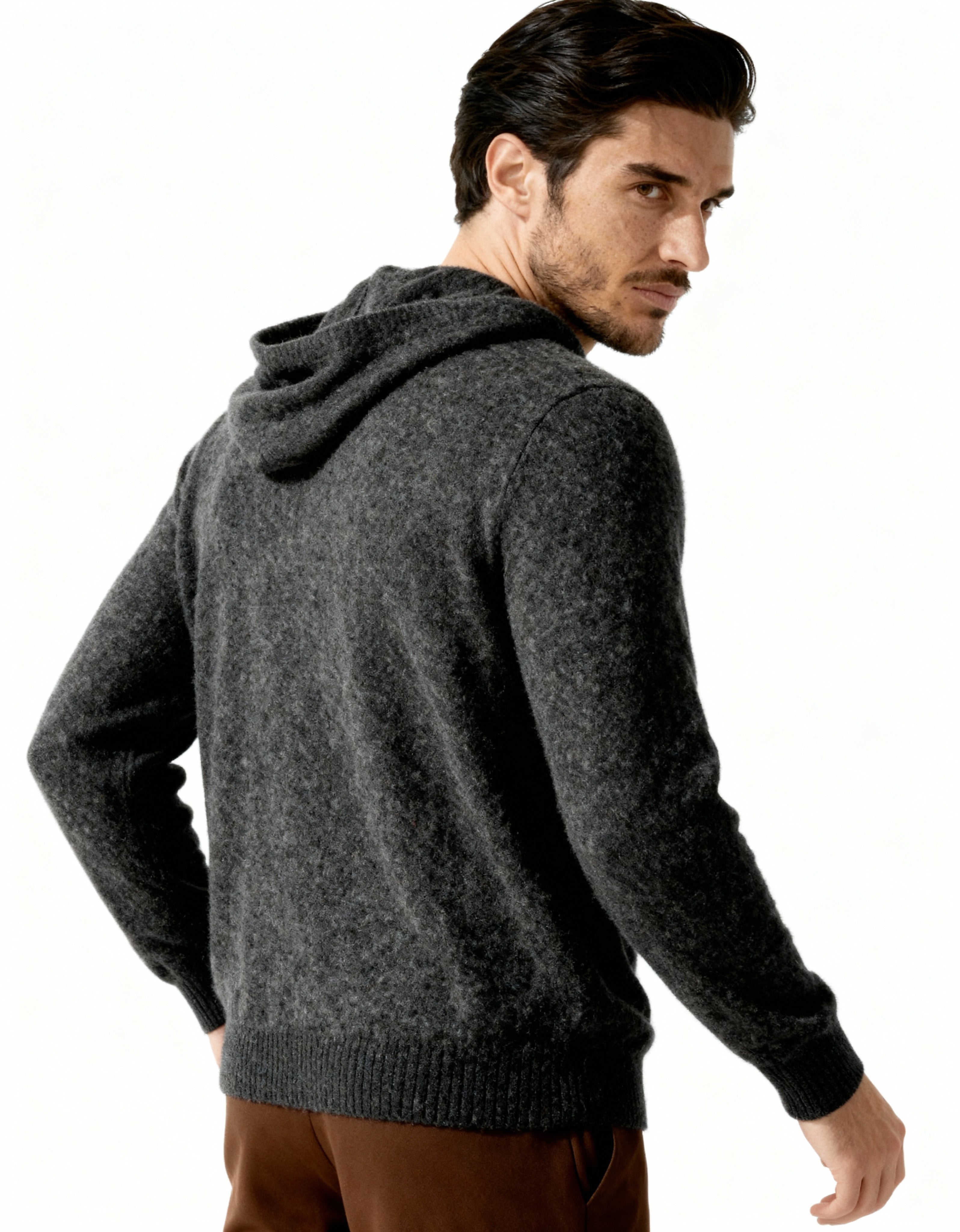 100% Kaschmir Kapuzenpullover