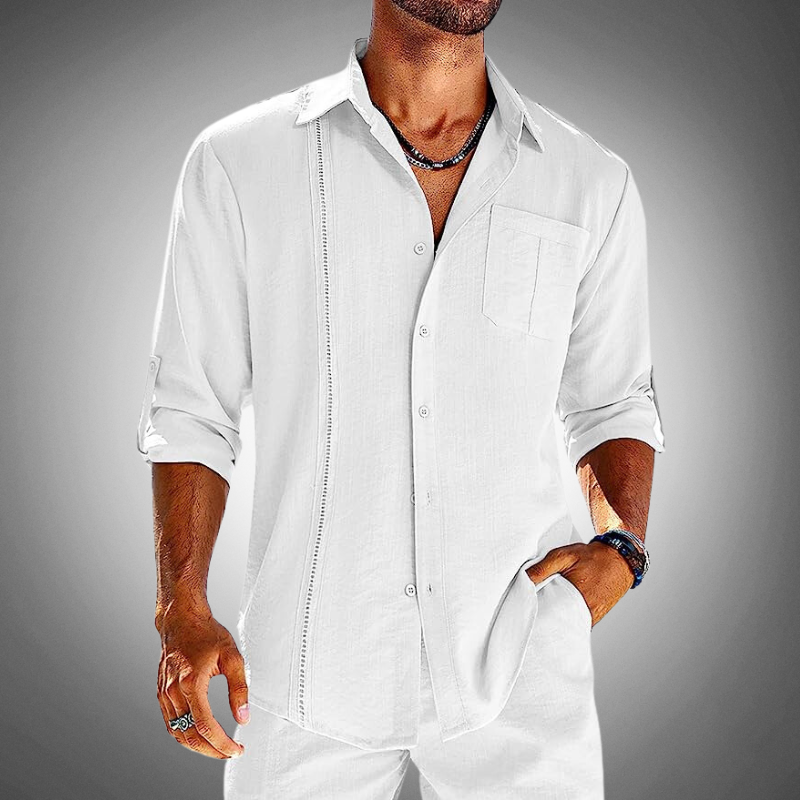 Chemise classique en popeline — manches longues
