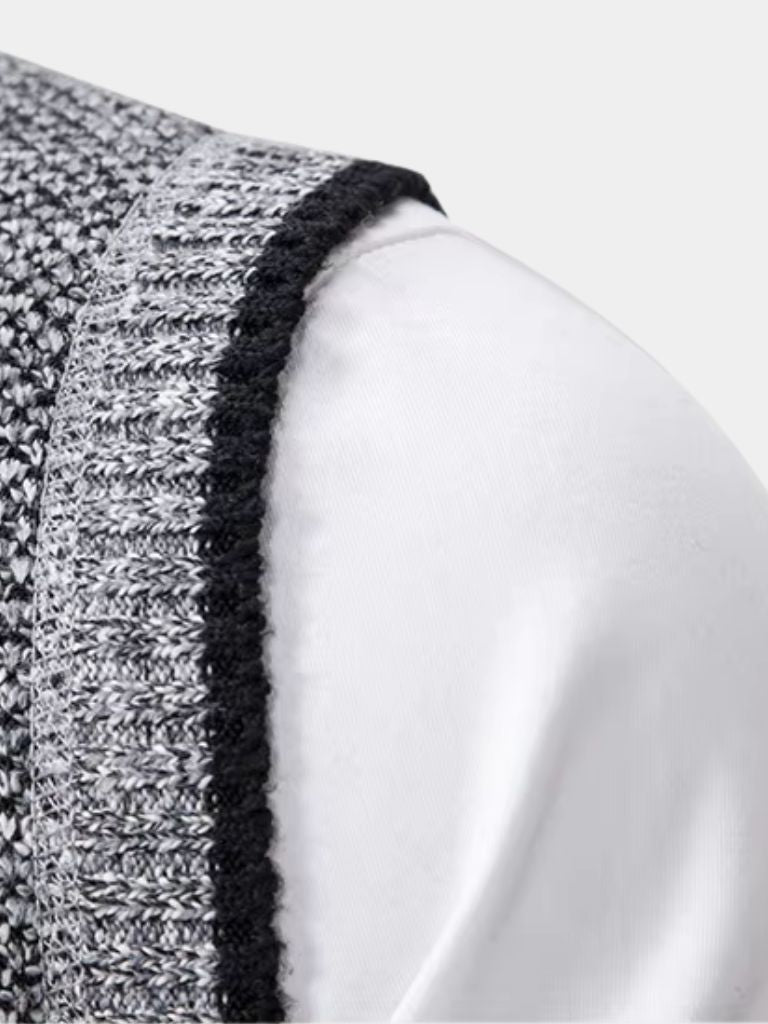 Elegant Full-Zip Sweater Vest - Fayymont Co