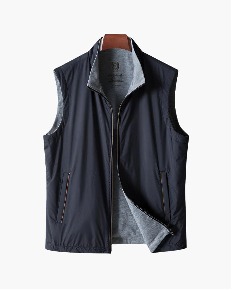 Schlanker Schnitt Fleece-Weste