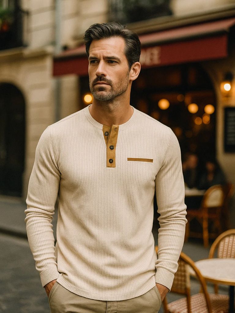 Corduroy Long Sleeve T-Shirt - Fayymont Co