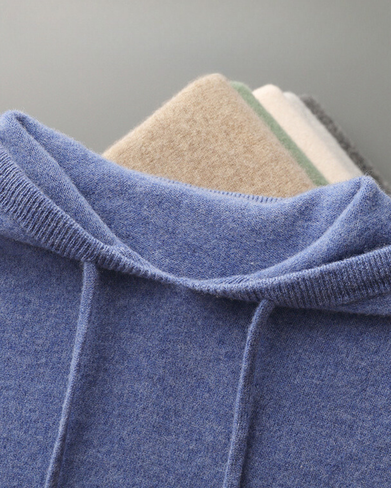 100% Kaschmir Kapuzenpullover