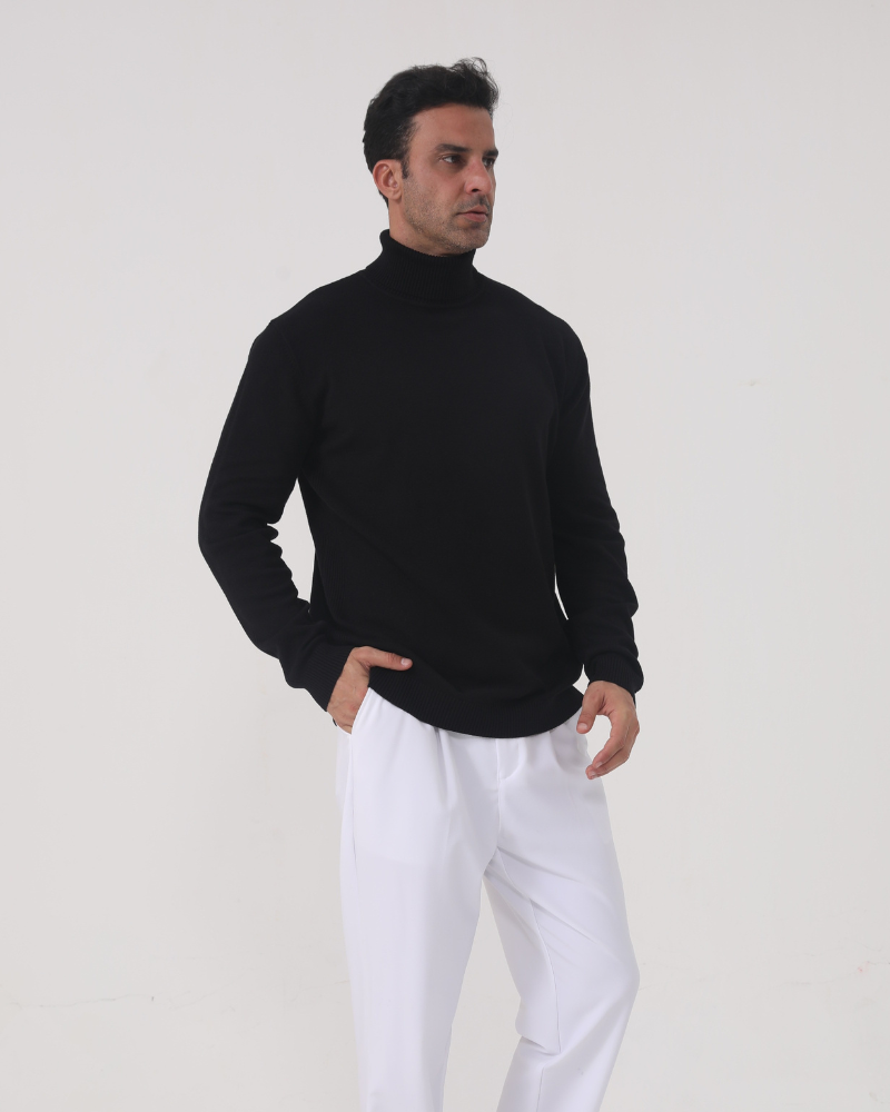 Gstaad Merinowolle Rollkragenpullover