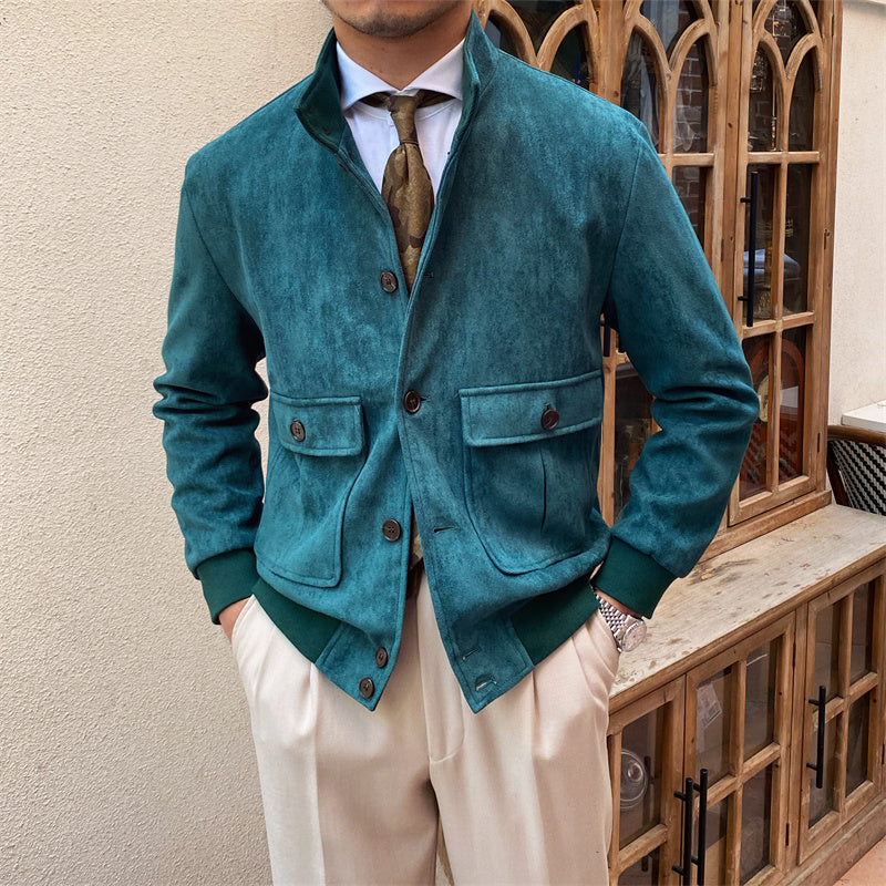 Veste à boutons en daim Napoli