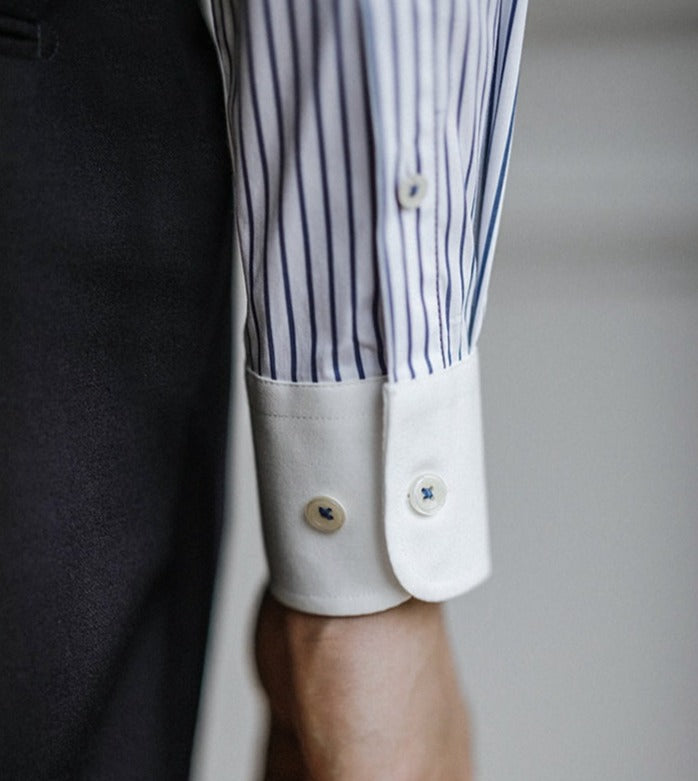 Chemise rayée ajustée Business Slim Fit