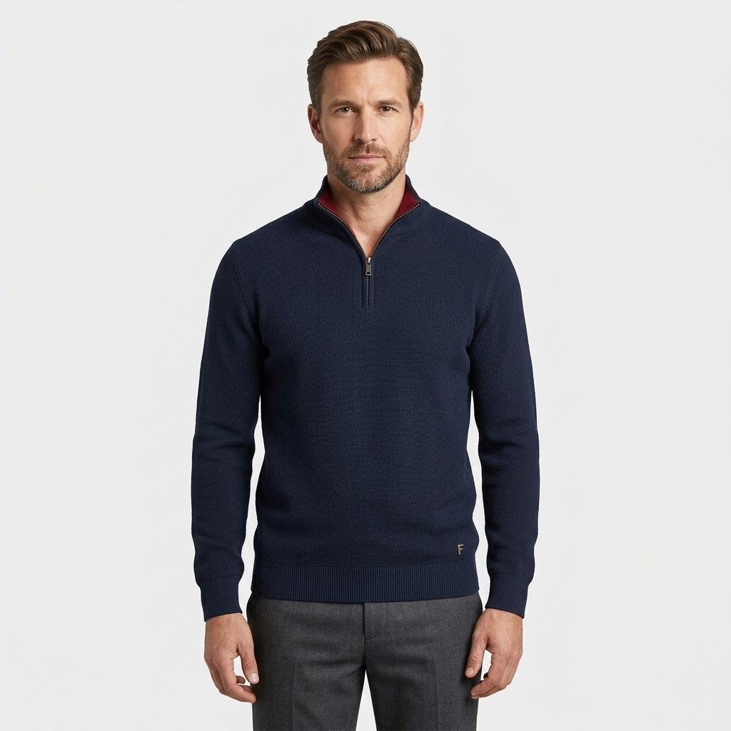 Elegant Quarter Zip Sweater - Fayymont Co