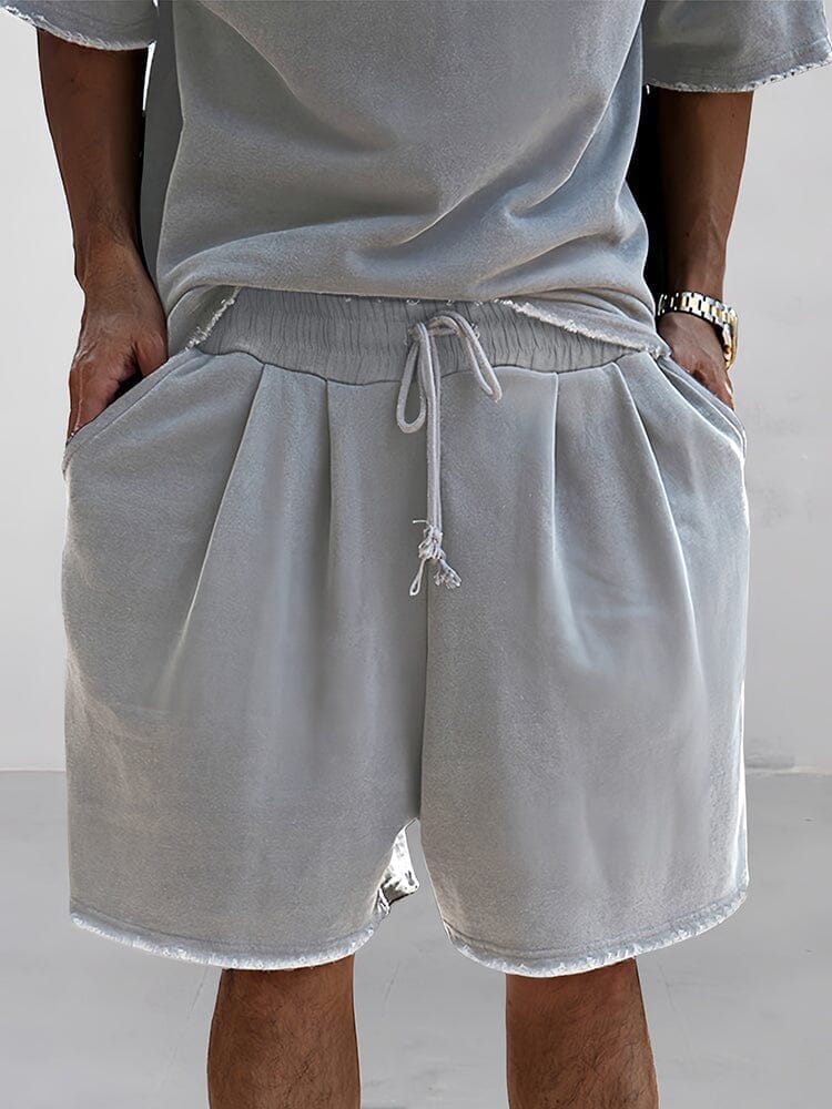 Men’s 100% Cotton T-Shirt & Shorts Set – Co-ord Loungewear Set Summer Essential