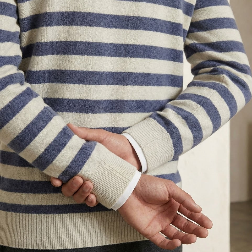François Blanchet Striped Cashmere Sweater