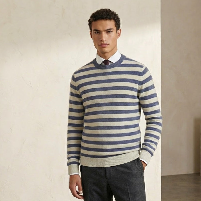 François Blanchet Striped Cashmere Sweater