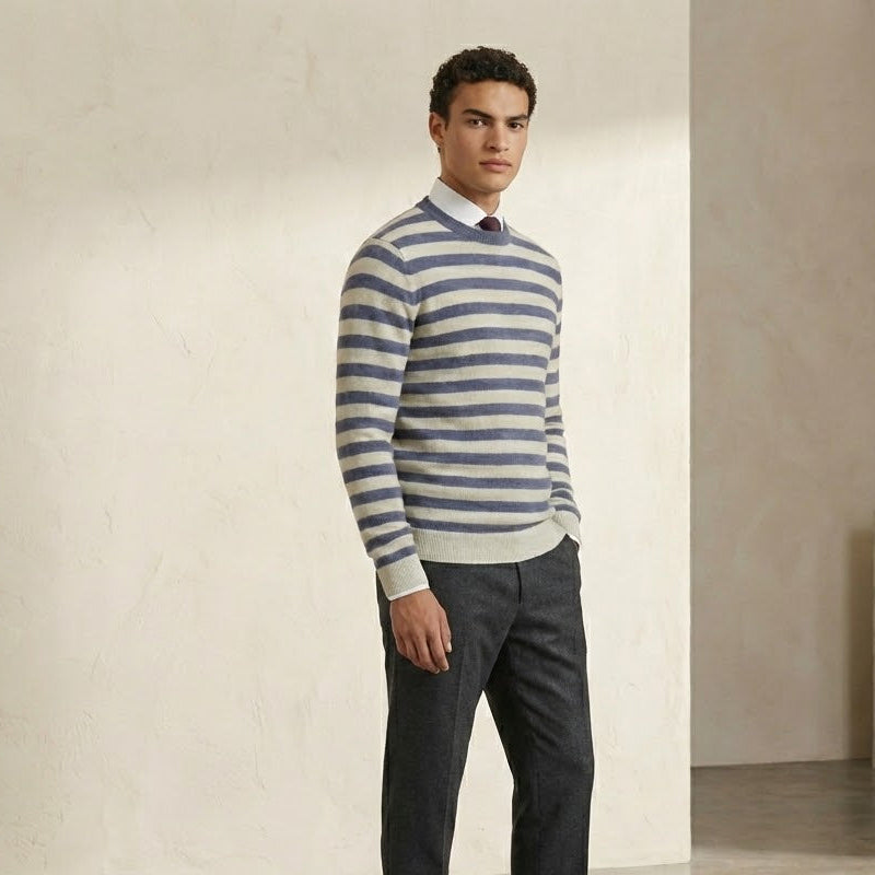 François Blanchet Striped Cashmere Sweater