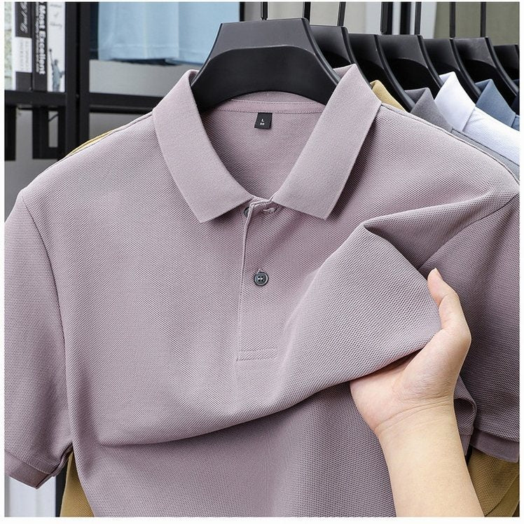 Men's Ultra Comfortable Cotton Polo Shirt in Lavender