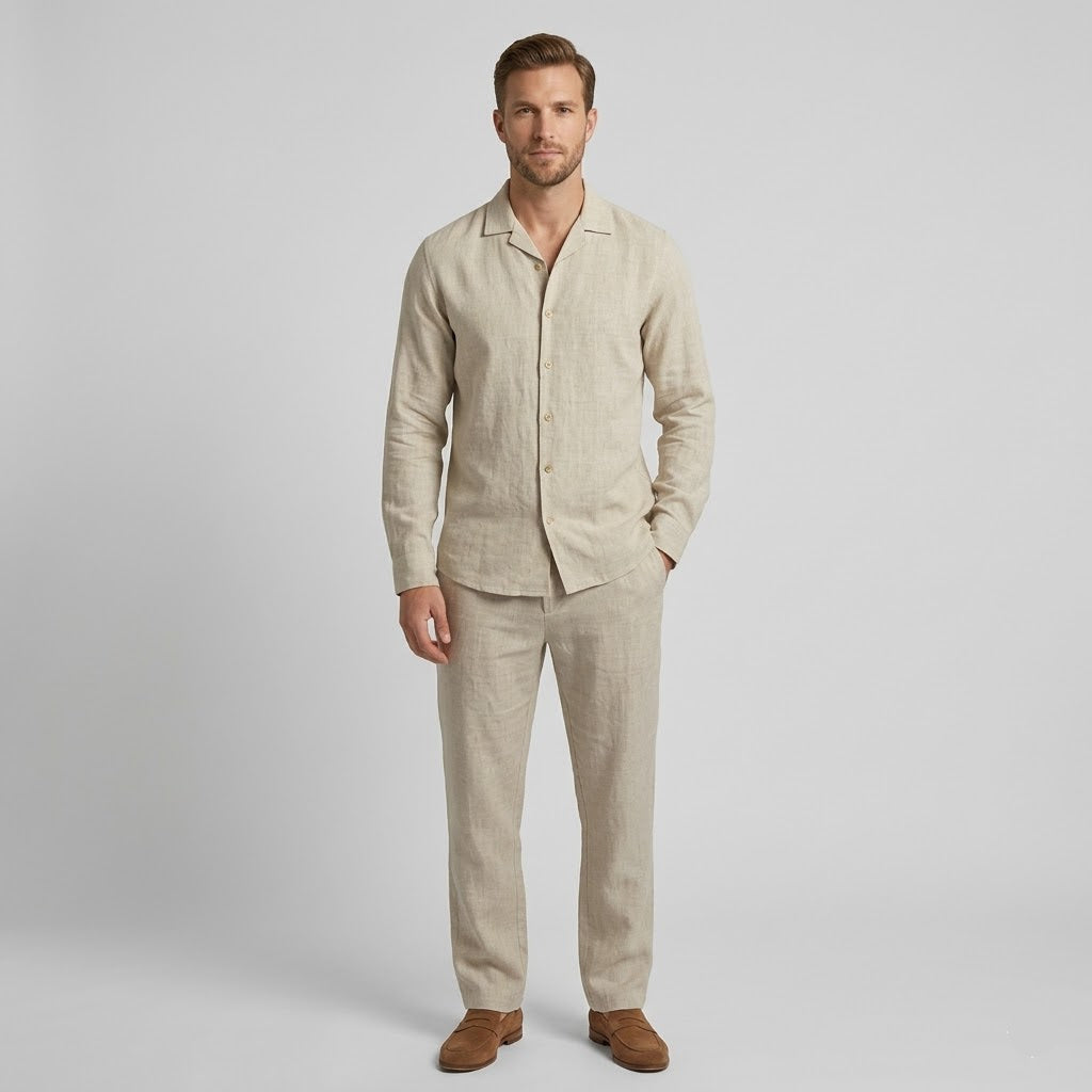 Mateo - Altes Geld Leinen Sommer Set