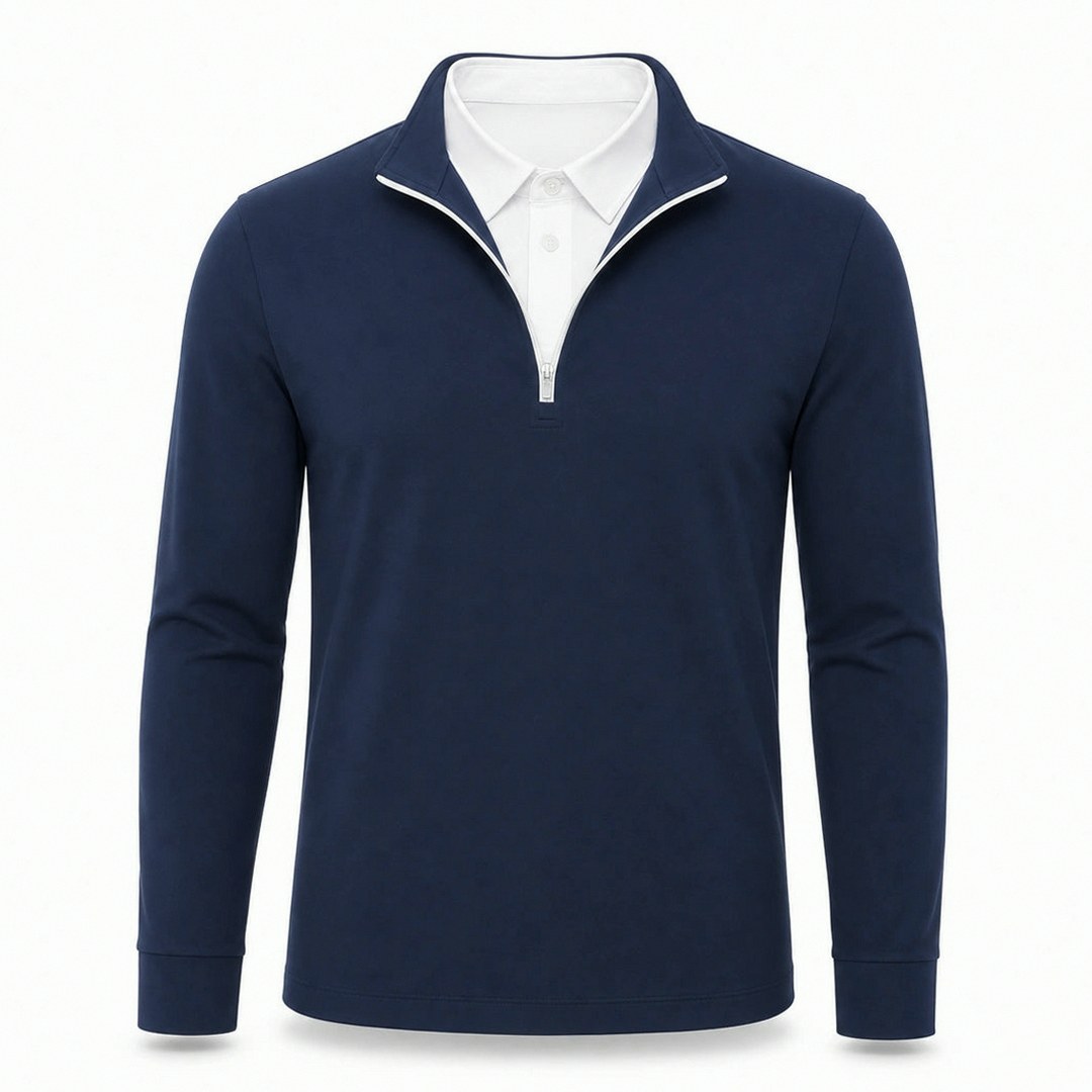 Leon - Men’s Ultra Comfortable 2-in-1 Quarter-Zip — 1