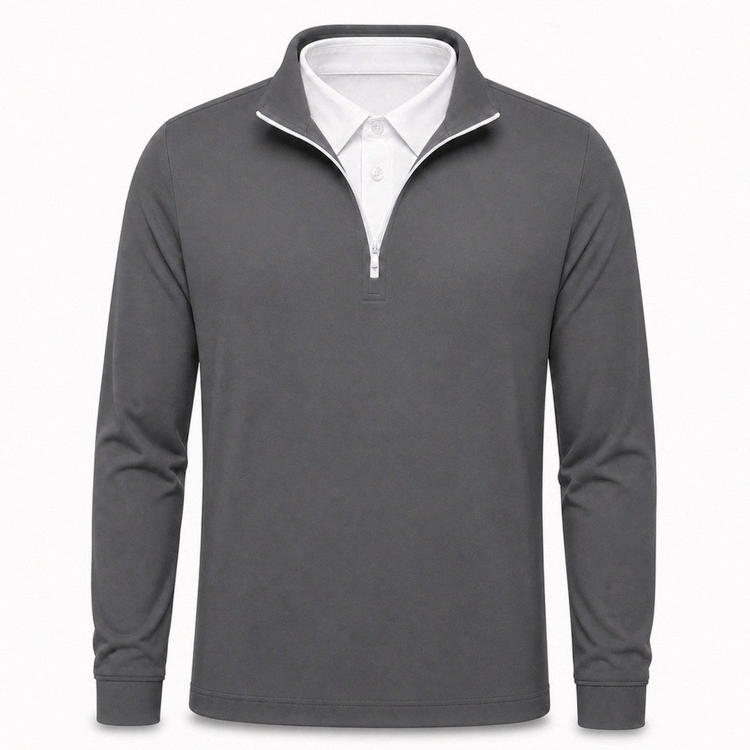 Leon - Men’s Ultra Comfortable 2-in-1 Quarter-Zip — 7