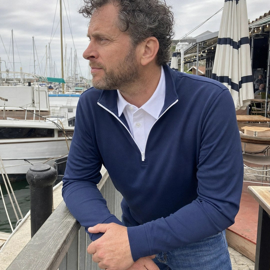 Leon - Men’s Ultra Comfortable 2-in-1 Quarter-Zip — iwt