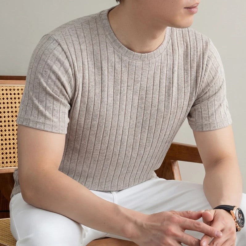 Men's Ultra Comfortable Ribbed T-Shirt — detail 6