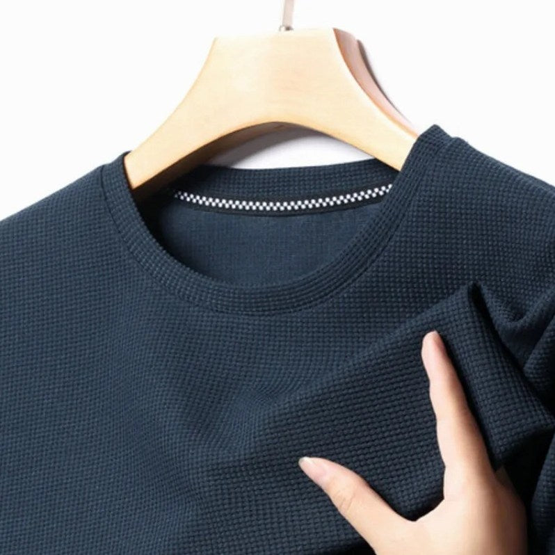 Men's Ultra Comfortable Waffle Crew T-Shirt — detail 4