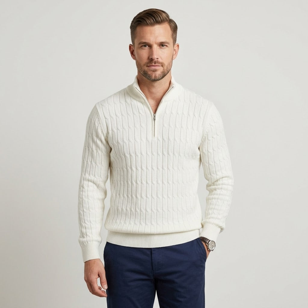 Pullover mit halbem Reißverschluss - Fayymont Co