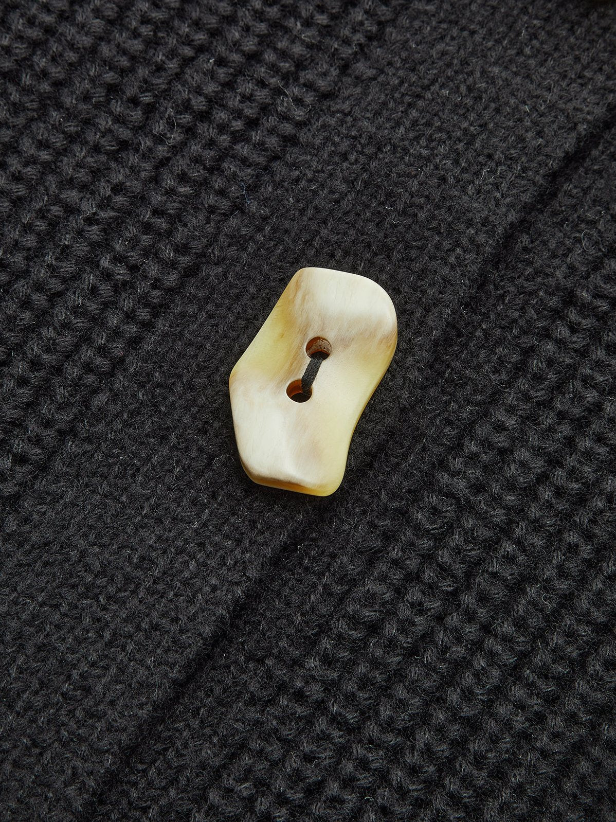Women's 2 in 1 Denim Paneled Knit Cardigan — close-up