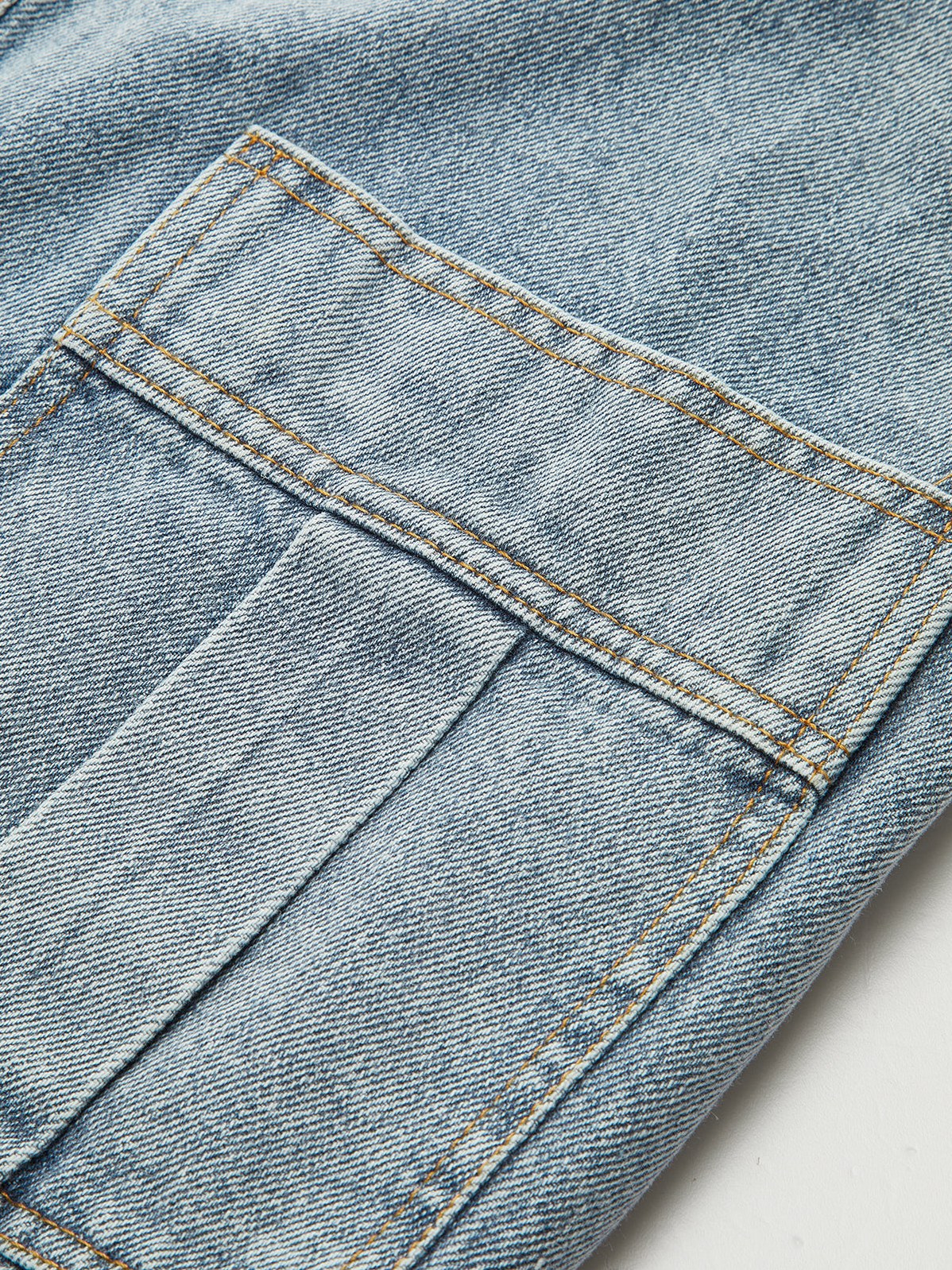 Women's 2 in 1 Denim Paneled Knit Cardigan — full view