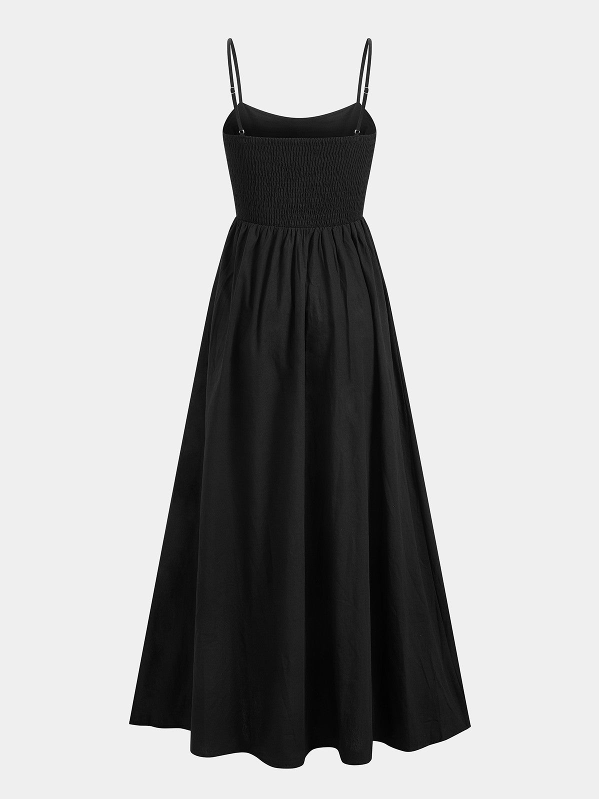 Women's Cotton Sleeveless Pockets Cutout Long Dress — styled look