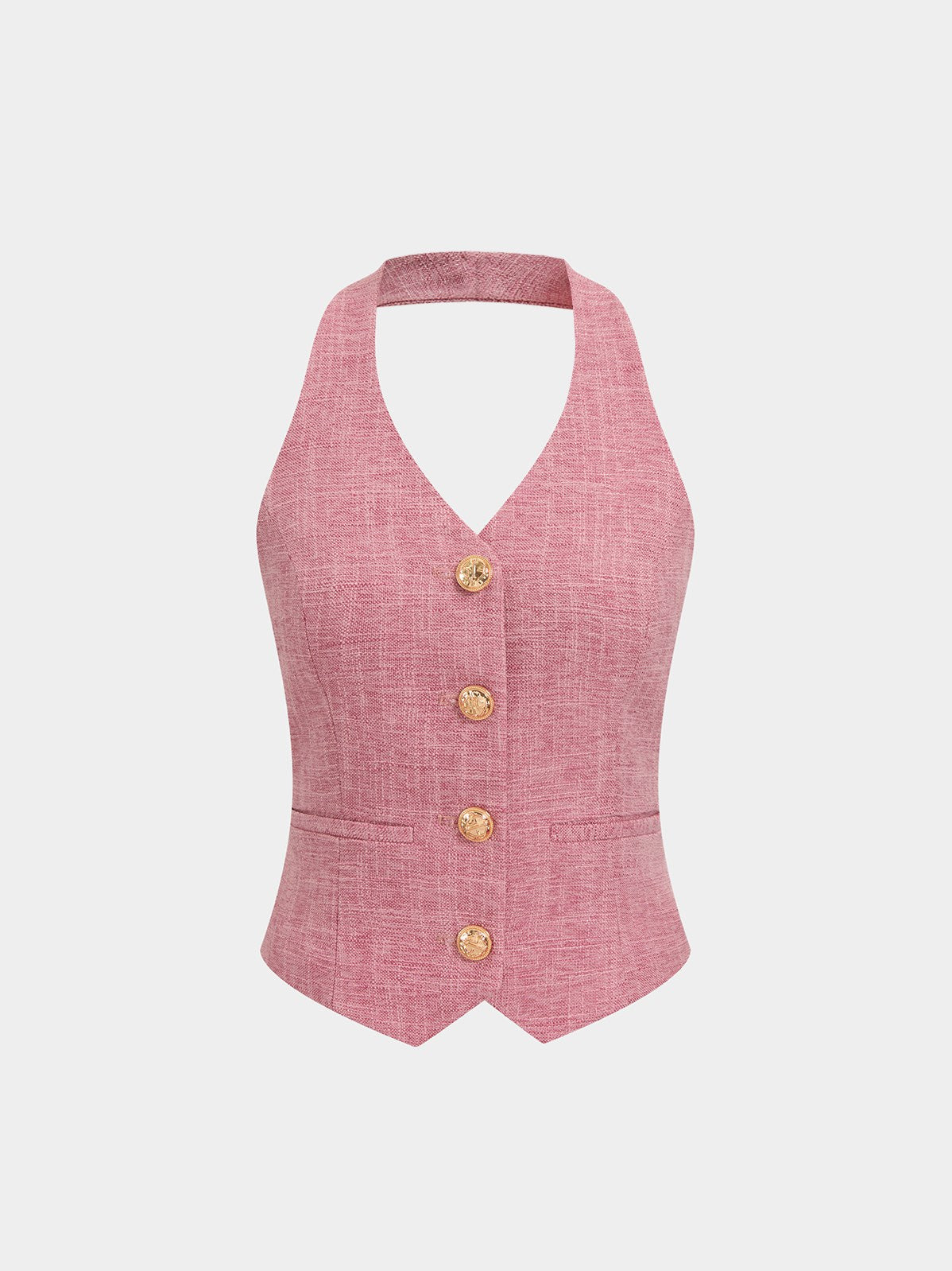 Women's Halter Vest & Wide Leg Pants Set — detail