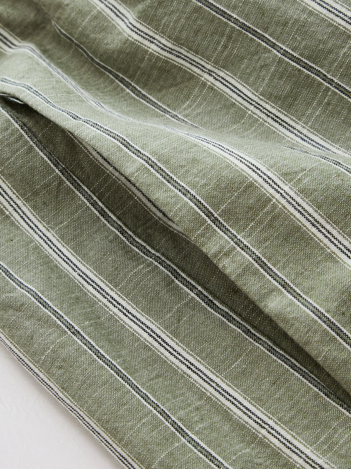 Women's Striped Cotton Linen Halter Top & Pant Set — back view