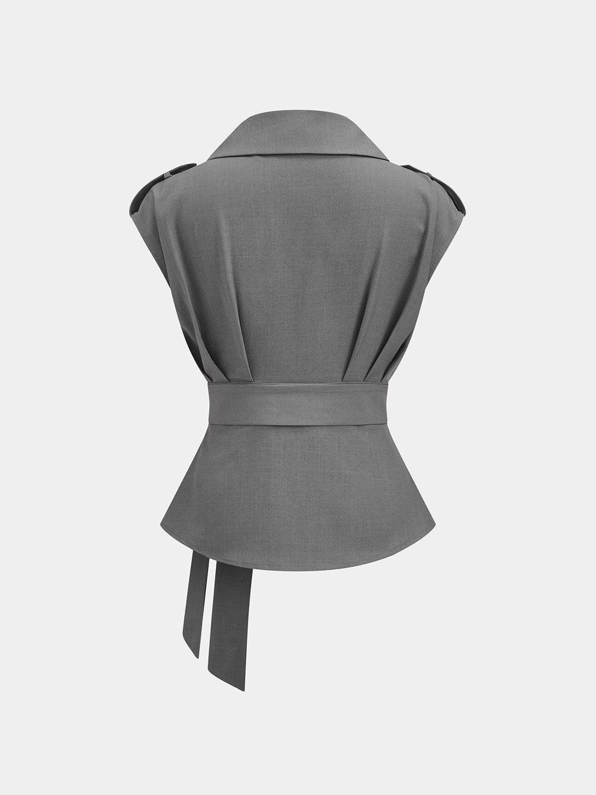 Women's Wrap Front Fitted Top & Pleated Pants Set — styled look