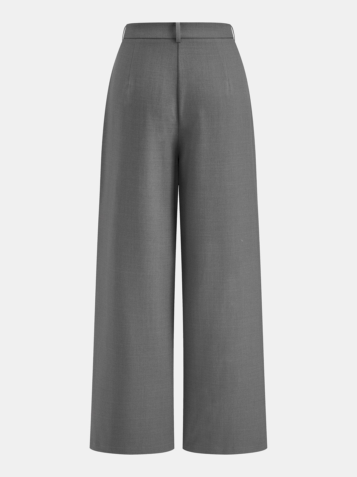 Women's Wrap Front Fitted Top & Pleated Pants Set — full view