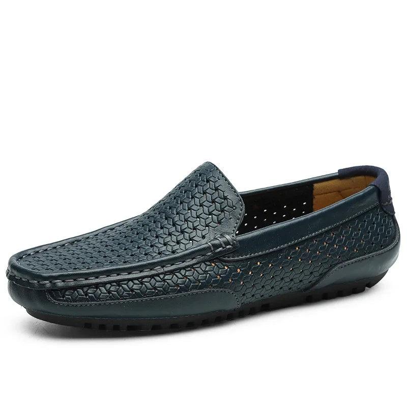 Solenizio Oxford Leather Loafers
