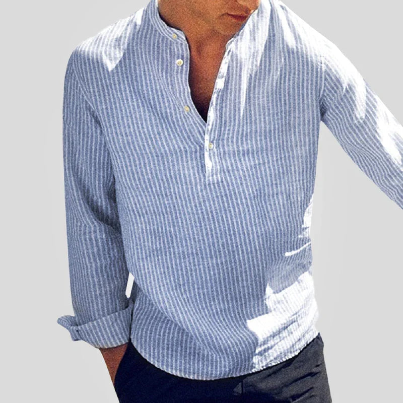 Men’s Long Sleeve Henley Shirt
