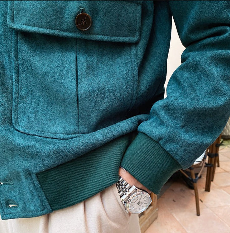 Veste à boutons en daim Napoli
