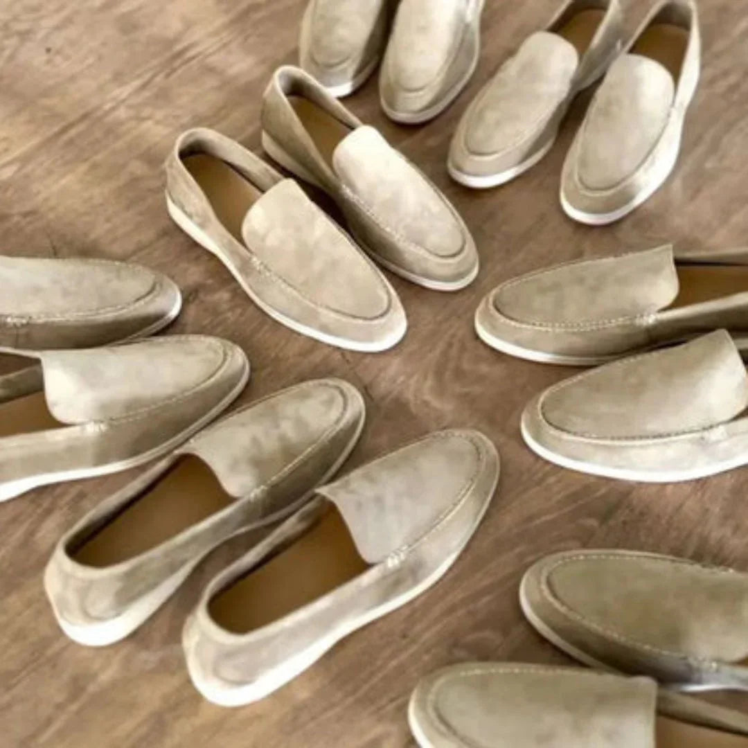 Mocassins pour hommes en daim profil bas