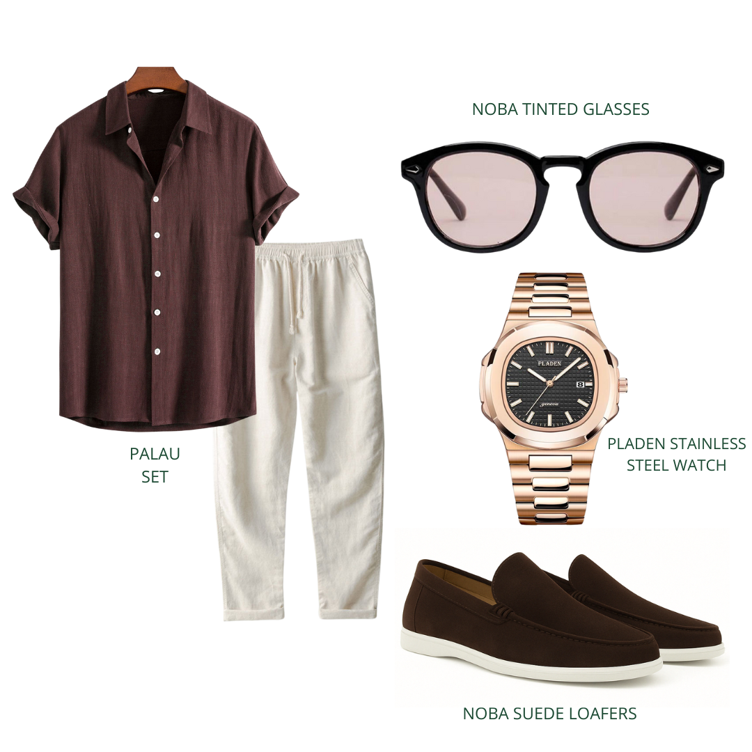 Espresso Linen Ensemble