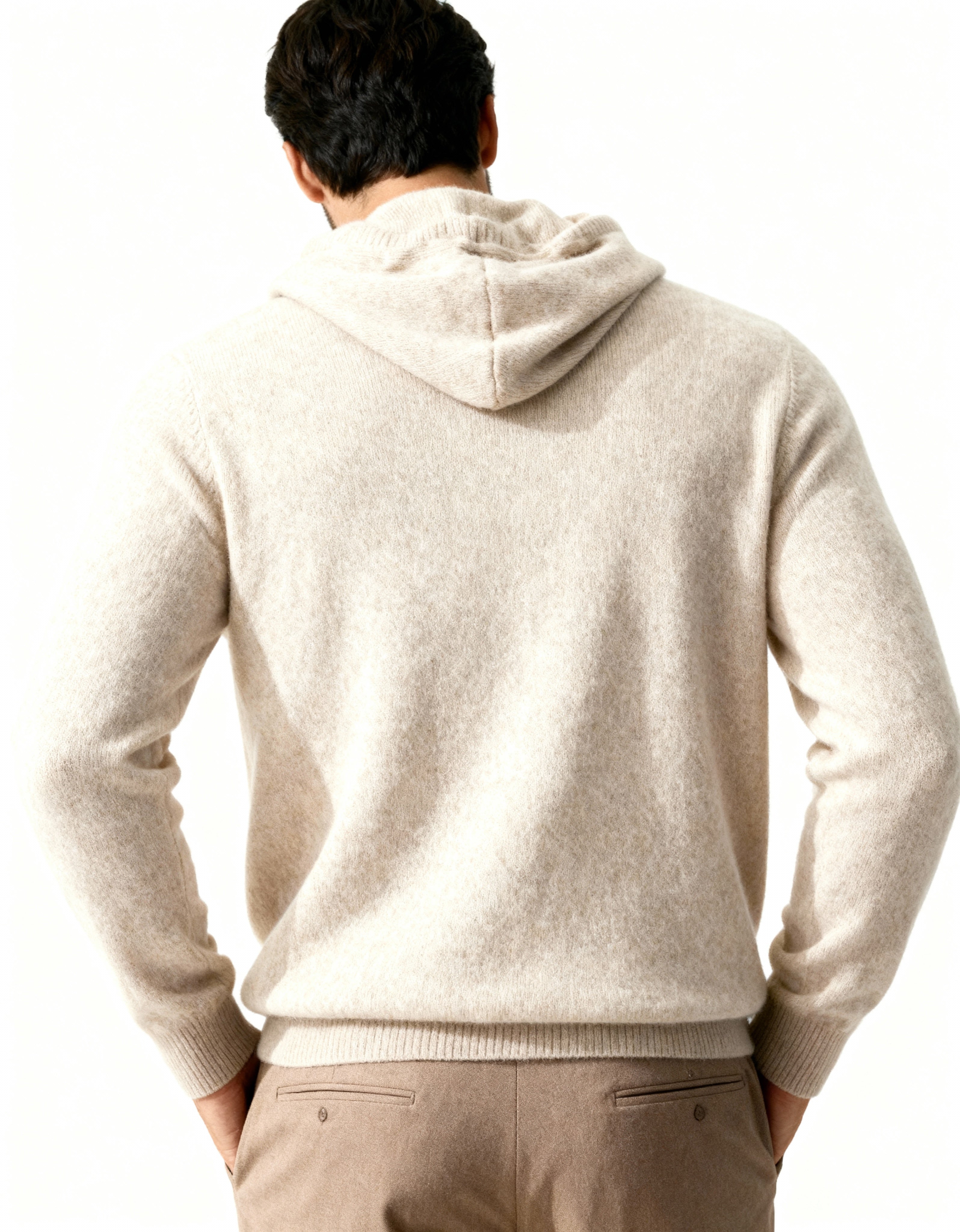 100% Kaschmir Kapuzenpullover
