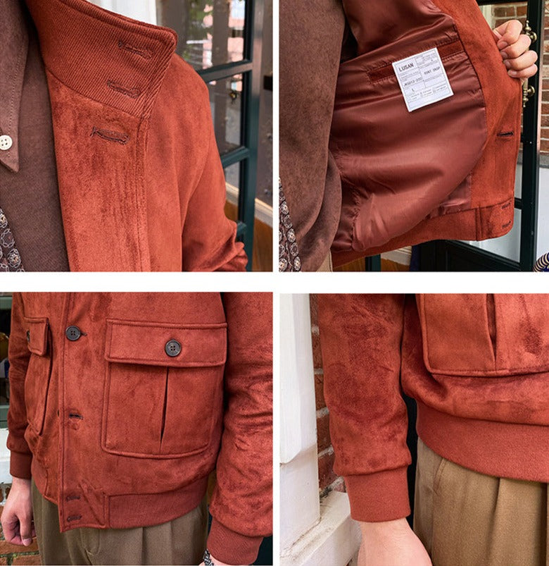 Veste à boutons en daim Napoli